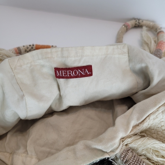 Merona boho fringe beaded bag - Picture 6 of 9